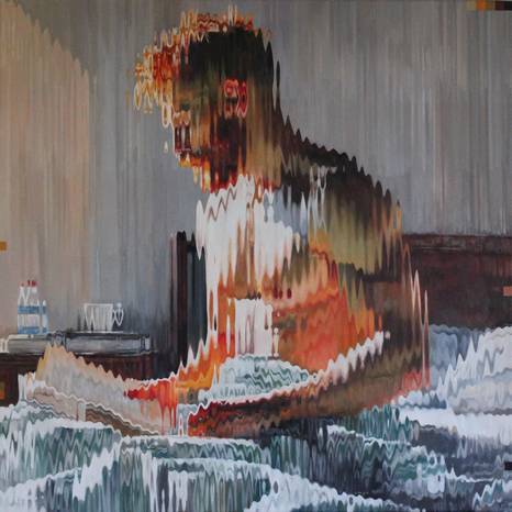 Corné Eksteen's artwork, Matutine III (Oil on canvas | 100 x 100cm | 2025)