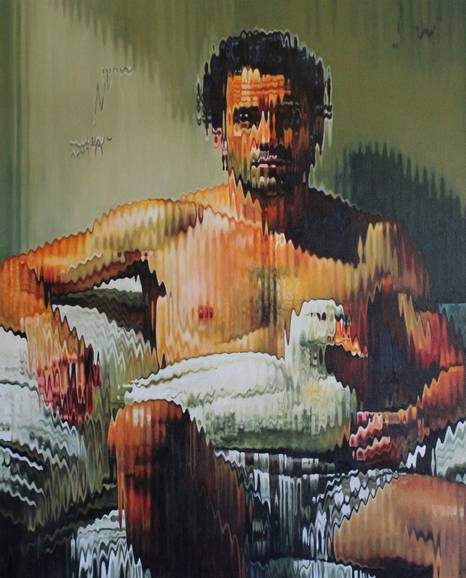 Corné Eksteen's artwork, Arcadian I (Oil on canvas | 123.5 x 100cm | 2025)