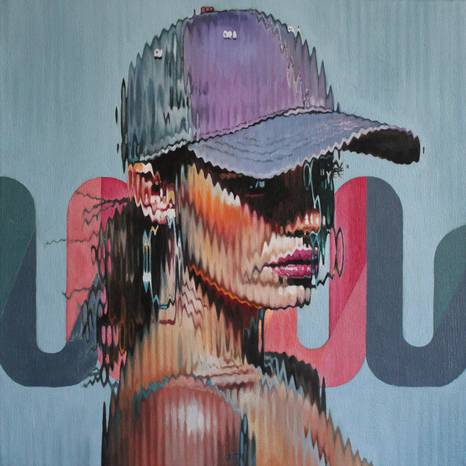 Corn&eacute; Eksteen's painting - Diurnal//Vibology | 50 x 50cm | Oil on canvas | 2026