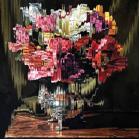 Corn&eacute; Eksteen's painting - Anachronism XII | 50 x 50cm | Oil on canvas | 2026