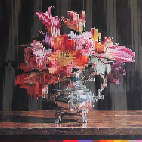 Corn&eacute; Eksteen's painting - Anachronism XVI | 100 x 100cm | Oil on canvas | 2026